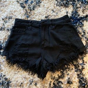 Small black shorts